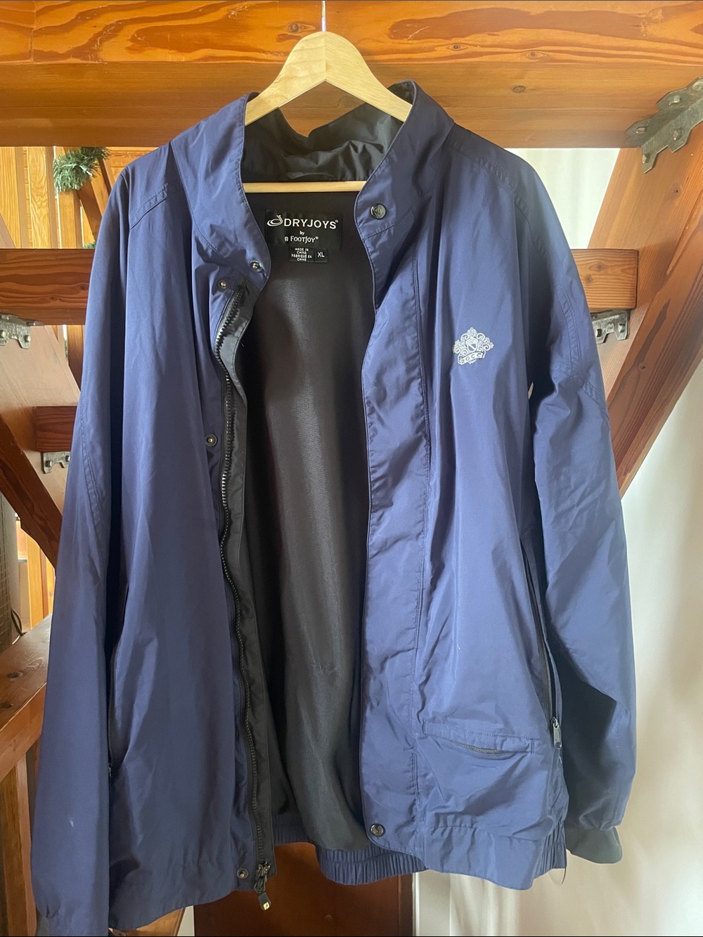Dryjoys by FootJoy Men's Navy Windbreaker Golf Jacket size XL